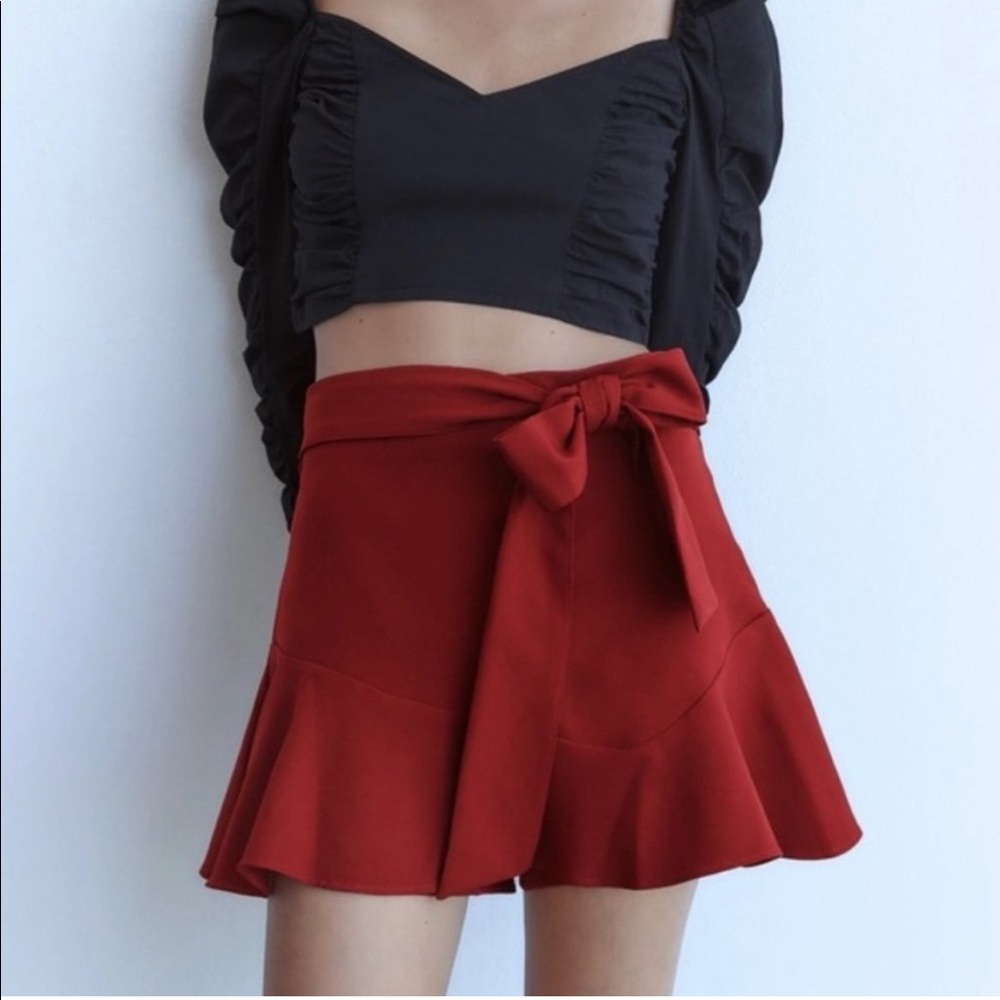 Zara tie skirt NWT